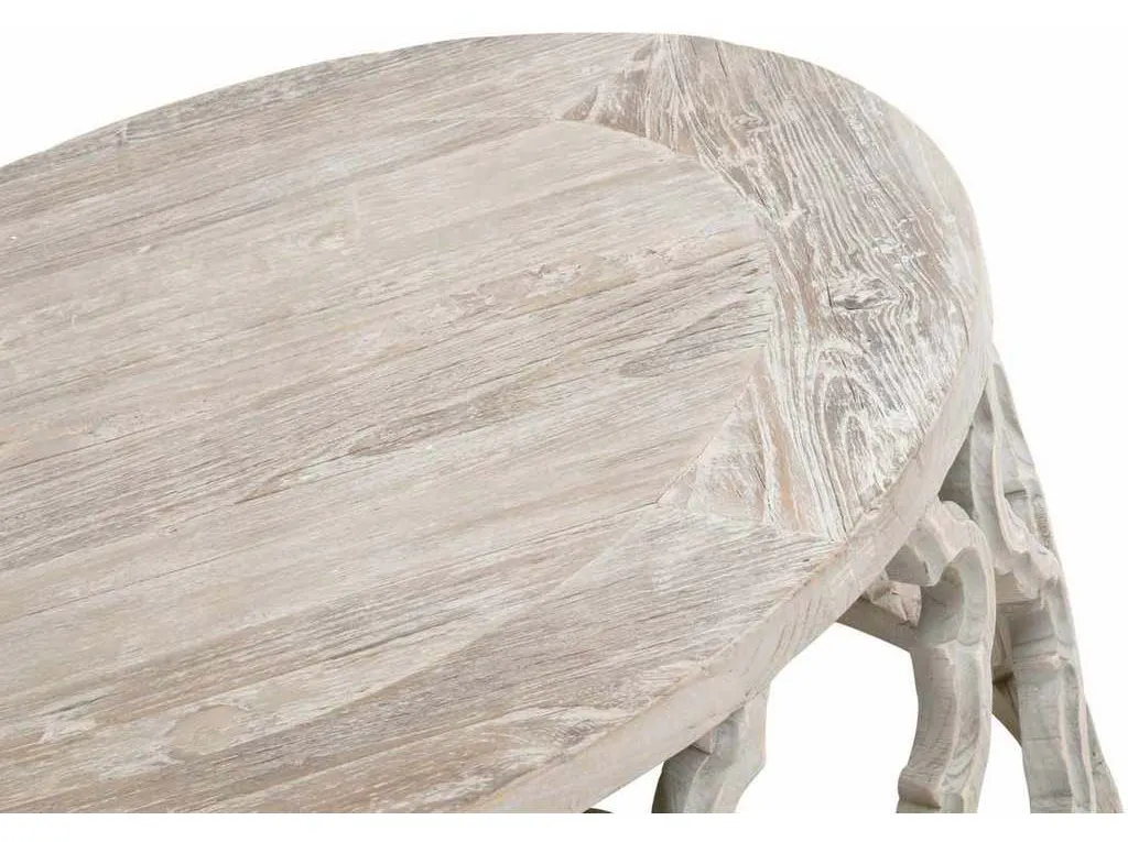 Essentials for Living 8027.SGRY-ELM Clover Coffee Table in Smoke Gray Elm Essentials for Living 8027.SGRY-ELM Clover Coffee Table in Smoke Gray Elm