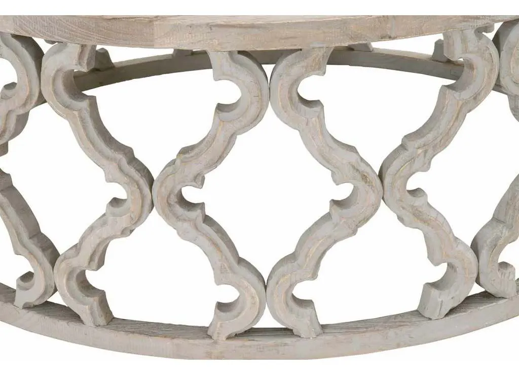 Essentials for Living 8027-L.SGRY-ELM Clover Large Coffee Table in Smoke Gray Elm Essentials for Living 8027-L.SGRY-ELM Clover Large Coffee Table in Smoke Gray Elm
