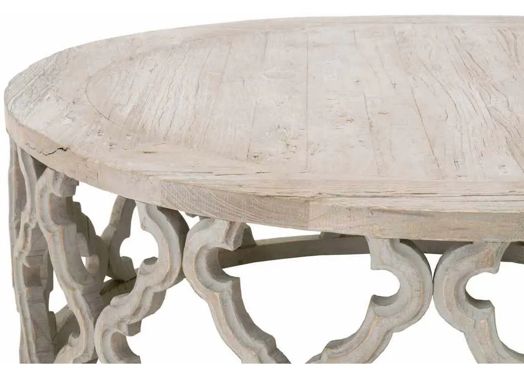 Essentials for Living 8027-L.SGRY-ELM Clover Large Coffee Table in Smoke Gray Elm Essentials for Living 8027-L.SGRY-ELM Clover Large Coffee Table in Smoke Gray Elm