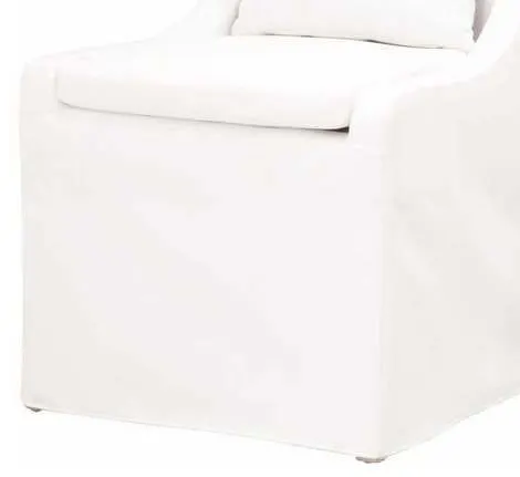 Essentials For Living 6419UP.LPPRL Colette Slipcover Dining Chair in LiveSmart Peyton Pearl Essentials For Living 6419UP.LPPRL Colette Slipcover Dining Chair in LiveSmart Peyton Pearl