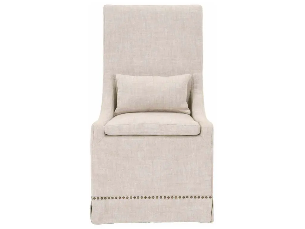 Essentials For Living 6412UP.BIS-GLD  Colleen Dining Chair in Performance Bisque French Linen