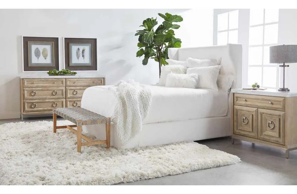 Essentials for Living 6848.WTA/NG Costa Bench in Taupe and White Flat Rope Natural Gray Mahogany Essentials for Living 6848.WTA/NG Costa Bench in Taupe and White Flat Rope Natural Gray Mahogany