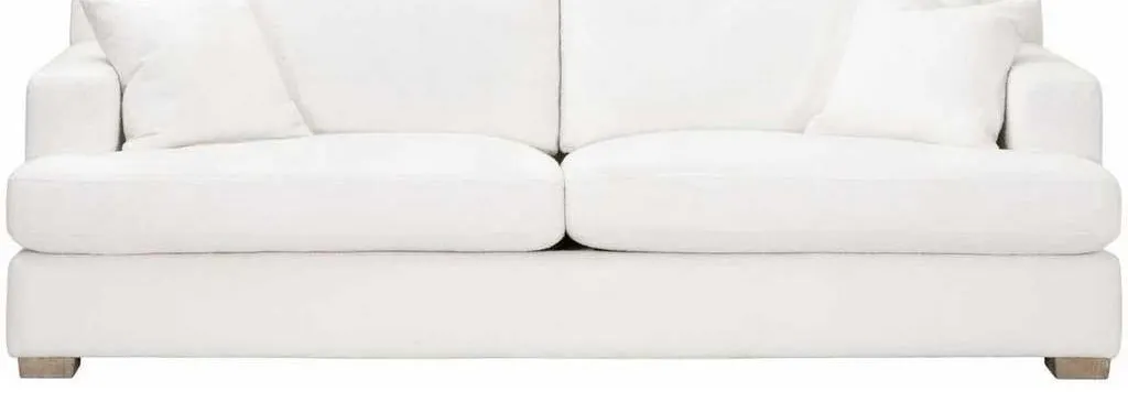 Essentials For Living 6604-3.BOU-SNO/NG Dean 92 inch California Casual Sofa in Performance Boucle Snow Natural Gray Oak Essentials For Living 6604-3.BOU-SNO/NG Dean 92 inch California Casual Sofa in Performance Boucle Snow Natural Gray Oak