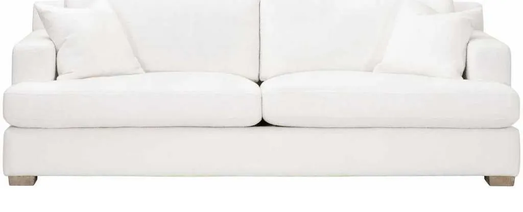 Essentials For Living 6604-3.BOU-SNO/NG Dean 92 inch California Casual Sofa in Performance Boucle Snow Natural Gray Oak Essentials For Living 6604-3.BOU-SNO/NG Dean 92 inch California Casual Sofa in Performance Boucle Snow Natural Gray Oak