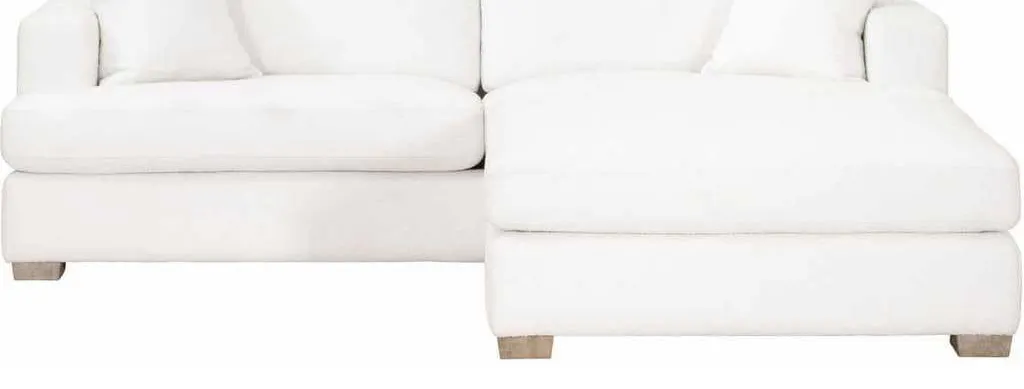 Essentials For Living 6604-3.BOU-SNO/NG Dean 92 inch California Casual Sofa in Performance Boucle Snow Natural Gray Oak Essentials For Living 6604-3.BOU-SNO/NG Dean 92 inch California Casual Sofa in Performance Boucle Snow Natural Gray Oak
