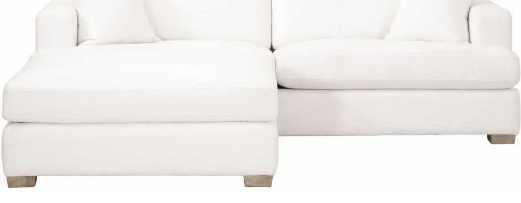 Essentials For Living 6604-3.BOU-SNO/NG Dean 92 inch California Casual Sofa in Performance Boucle Snow Natural Gray Oak Essentials For Living 6604-3.BOU-SNO/NG Dean 92 inch California Casual Sofa in Performance Boucle Snow Natural Gray Oak
