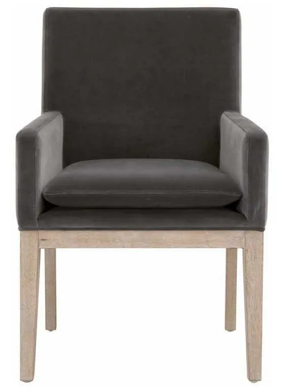 Essentials For Living 6664.DDOV/NG Drake Arm Chair in Dark Dove Velvet Natural Gray Oak Essentials For Living 6664.DDOV/NG Drake Arm Chair in Dark Dove Velvet Natural Gray Oak