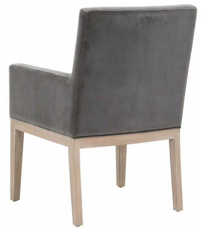 Essentials For Living 6664.DDOV/NG Drake Arm Chair in Dark Dove Velvet Natural Gray Oak Essentials For Living 6664.DDOV/NG Drake Arm Chair in Dark Dove Velvet Natural Gray Oak