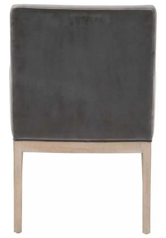 Essentials For Living 6664.DDOV/NG Drake Arm Chair in Dark Dove Velvet Natural Gray Oak Essentials For Living 6664.DDOV/NG Drake Arm Chair in Dark Dove Velvet Natural Gray Oak