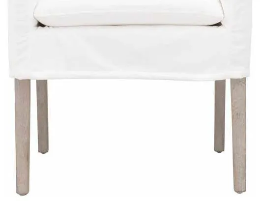 Essentials For Living 6664.LPPRL/NG Drake Slipcover Arm Chair in LiveSmart Peyton Pearl Natural Gray Oak Essentials For Living 6664.LPPRL/NG Drake Slipcover Arm Chair in LiveSmart Peyton Pearl Natural Gray Oak