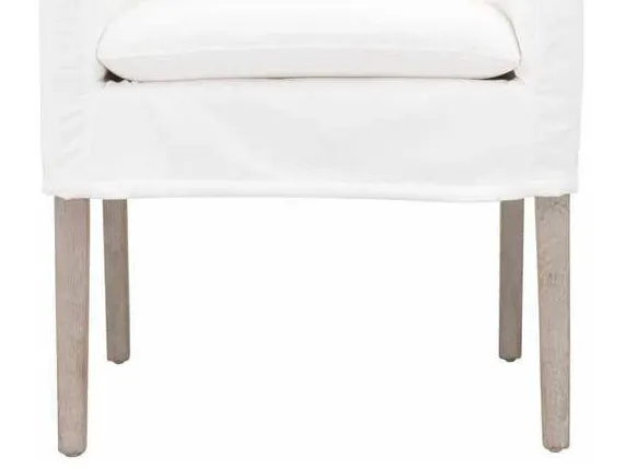 Essentials For Living 6664.LPPRL/NG Drake Slipcover Arm Chair in LiveSmart Peyton Pearl Natural Gray Oak Essentials For Living 6664.LPPRL/NG Drake Slipcover Arm Chair in LiveSmart Peyton Pearl Natural Gray Oak