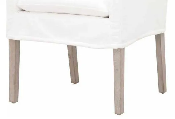 Essentials For Living 6664.LPPRL/NG Drake Slipcover Arm Chair in LiveSmart Peyton Pearl Natural Gray Oak Essentials For Living 6664.LPPRL/NG Drake Slipcover Arm Chair in LiveSmart Peyton Pearl Natural Gray Oak
