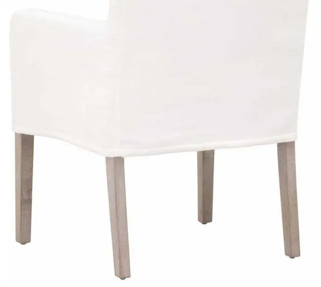 Essentials For Living 6664.LPPRL/NG Drake Slipcover Arm Chair in LiveSmart Peyton Pearl Natural Gray Oak Essentials For Living 6664.LPPRL/NG Drake Slipcover Arm Chair in LiveSmart Peyton Pearl Natural Gray Oak