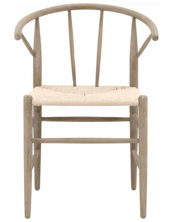 Essentials for Living Z-R0619 Drew Dining Chair in Smoke Gray Oak Natural Rattan Essentials for Living Z-R0619 Drew Dining Chair in Smoke Gray Oak Natural Rattan