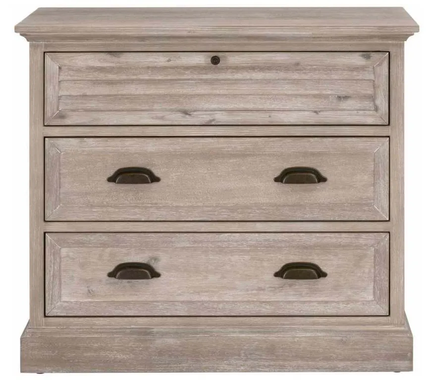 Essentials For Living 6054.NG Eden 3 Drawer Nightstand in Natural Gray Acacia Essentials For Living 6054.NG Eden 3 Drawer Nightstand in Natural Gray Acacia
