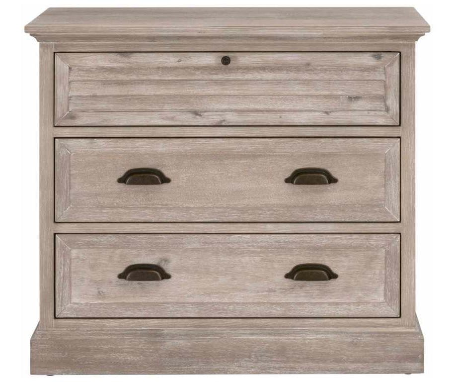 Essentials For Living 6054.NG Eden 3 Drawer Nightstand in Natural Gray Acacia Essentials For Living 6054.NG Eden 3 Drawer Nightstand in Natural Gray Acacia