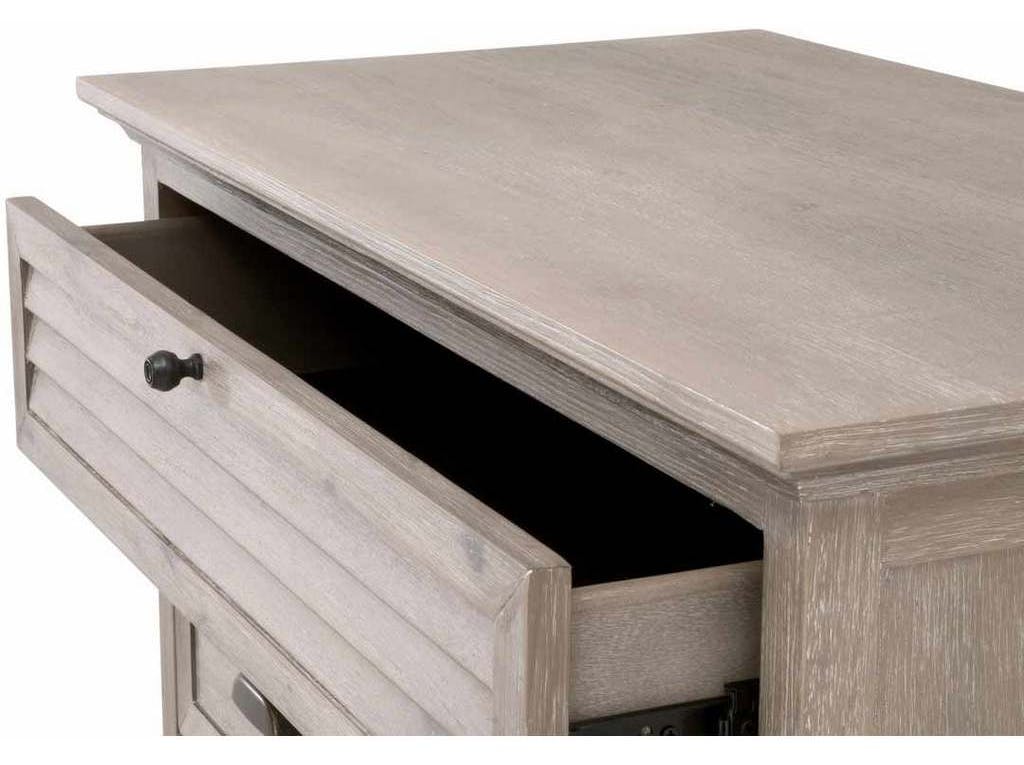 Essentials For Living 6054.NG Eden 3 Drawer Nightstand in Natural Gray Acacia Essentials For Living 6054.NG Eden 3 Drawer Nightstand in Natural Gray Acacia