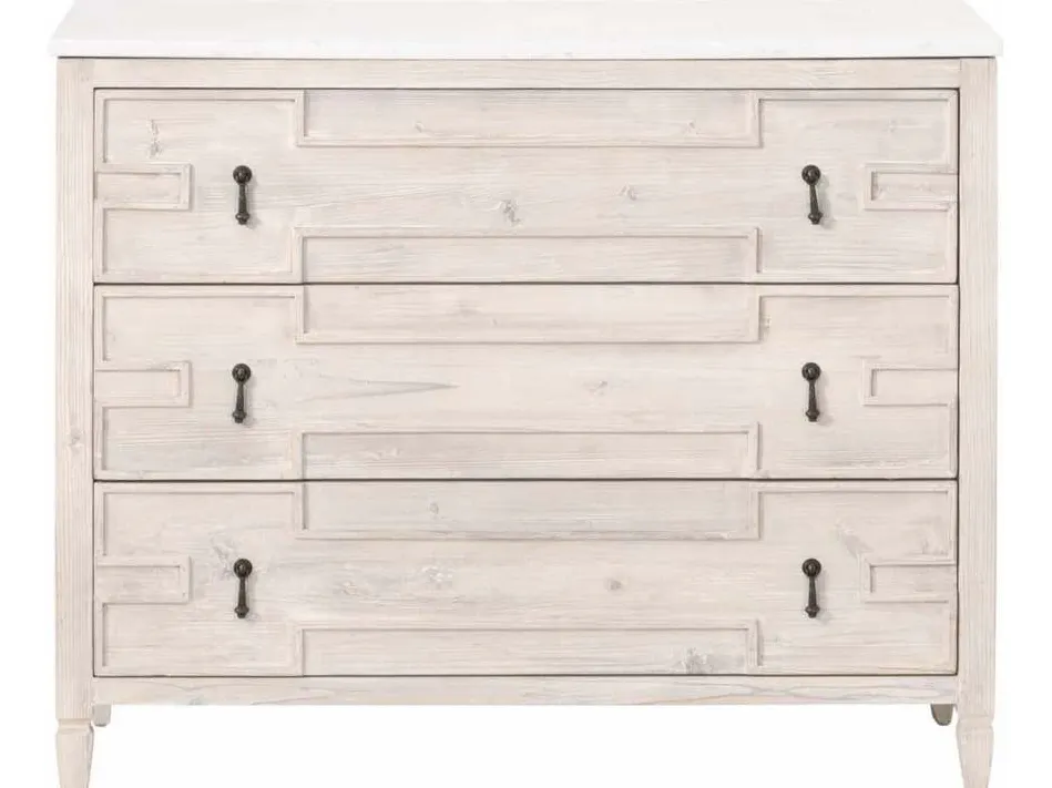 Essentials For Living 8017.WW-PNE/WHTQ Emerie Entry Cabinet in White Wash Pine White Quartz Essentials For Living 8017.WW-PNE/WHTQ Emerie Entry Cabinet in White Wash Pine White Quartz