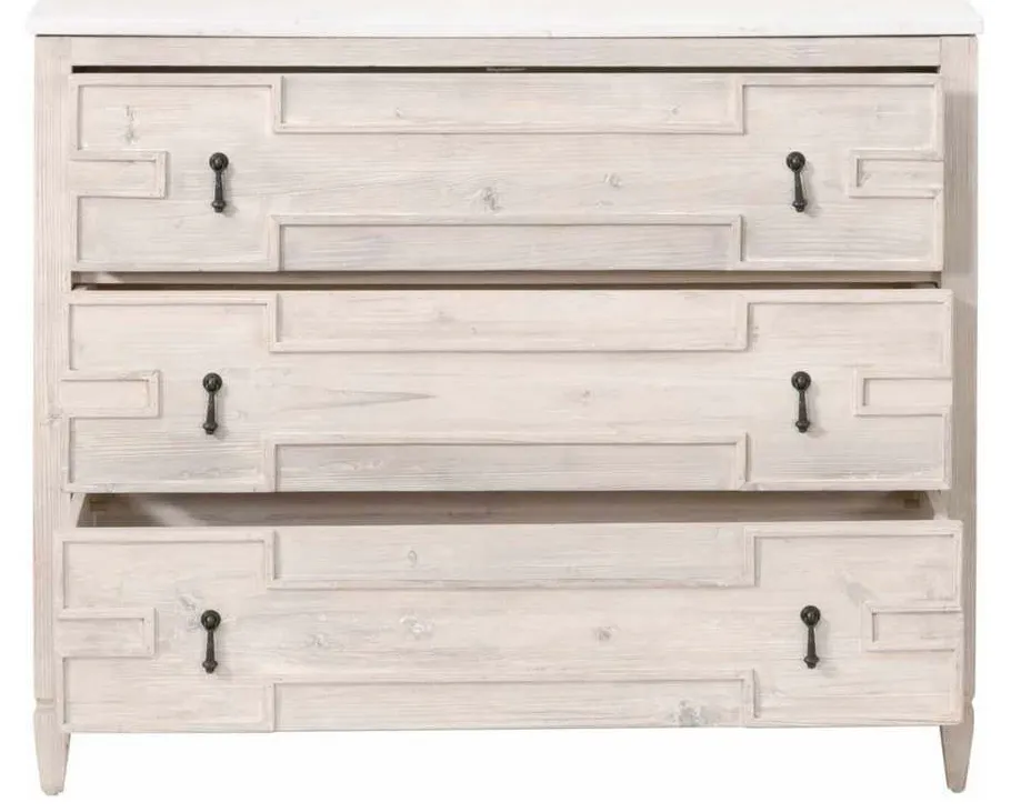 Essentials For Living 8017.WW-PNE/WHTQ Emerie Entry Cabinet in White Wash Pine White Quartz Essentials For Living 8017.WW-PNE/WHTQ Emerie Entry Cabinet in White Wash Pine White Quartz