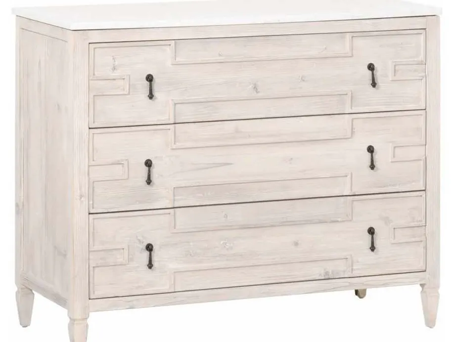 Essentials For Living 8017.WW-PNE/WHTQ Emerie Entry Cabinet in White Wash Pine White Quartz Essentials For Living 8017.WW-PNE/WHTQ Emerie Entry Cabinet in White Wash Pine White Quartz