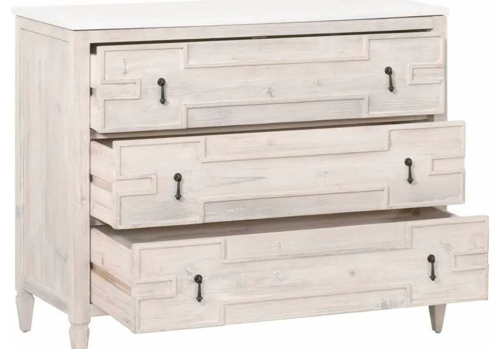Essentials For Living 8017.WW-PNE/WHTQ Emerie Entry Cabinet in White Wash Pine White Quartz Essentials For Living 8017.WW-PNE/WHTQ Emerie Entry Cabinet in White Wash Pine White Quartz