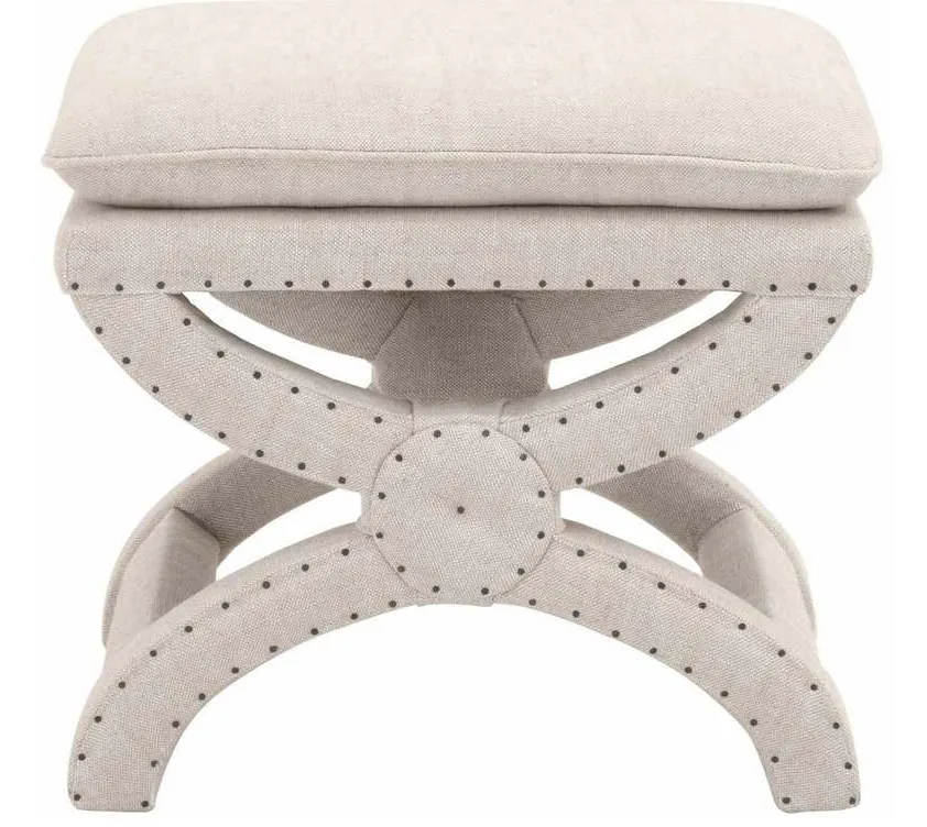 Essentials for Living 6437UP.BIS-BT Gaston Ottoman in Performance Bisque French Linen Essentials for Living 6437UP.BIS-BT Gaston Ottoman in Performance Bisque French Linen