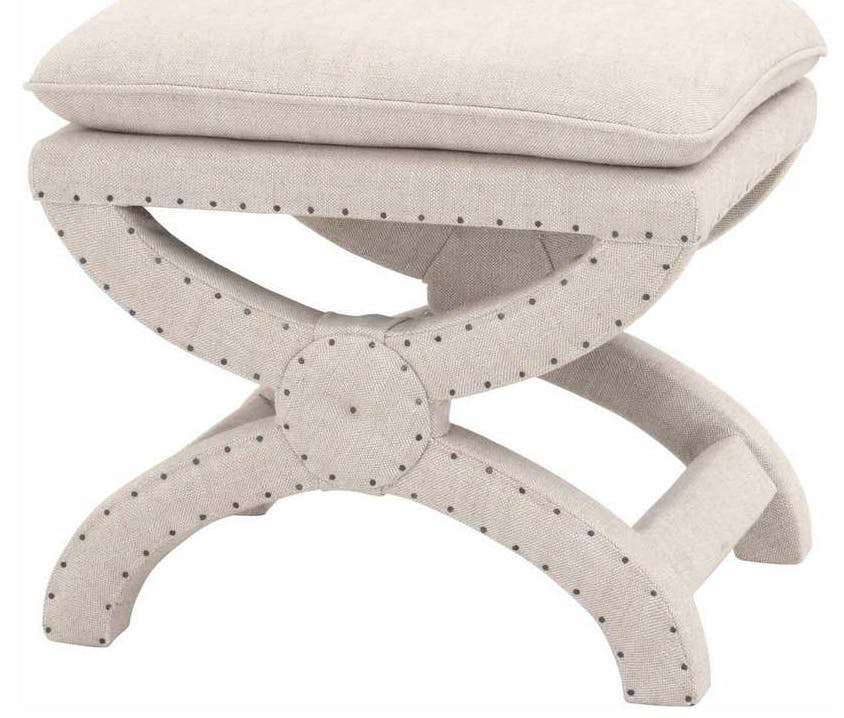 Essentials for Living 6437UP.BIS-BT Gaston Ottoman in Performance Bisque French Linen Essentials for Living 6437UP.BIS-BT Gaston Ottoman in Performance Bisque French Linen