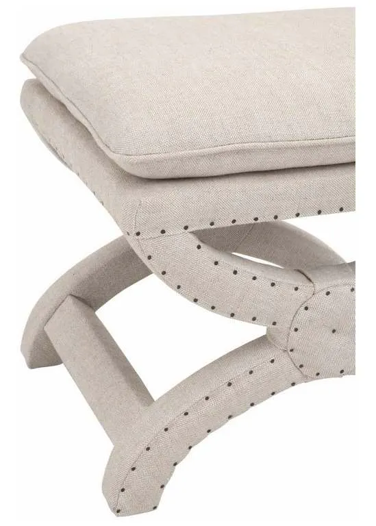 Essentials for Living 6437UP.BIS-BT Gaston Ottoman in Performance Bisque French Linen Essentials for Living 6437UP.BIS-BT Gaston Ottoman in Performance Bisque French Linen