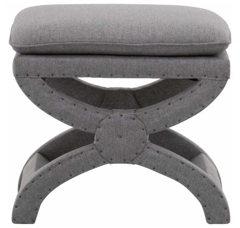 Essentials For Living 6437UP.EGRY-BT Gaston Ottoman in Earl Gray Essentials For Living 6437UP.EGRY-BT Gaston Ottoman in Earl Gray