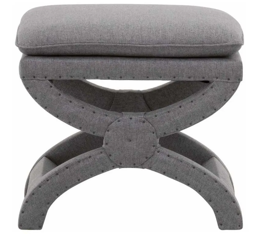 Essentials For Living 6437UP.EGRY-BT Gaston Ottoman in Earl Gray Essentials For Living 6437UP.EGRY-BT Gaston Ottoman in Earl Gray