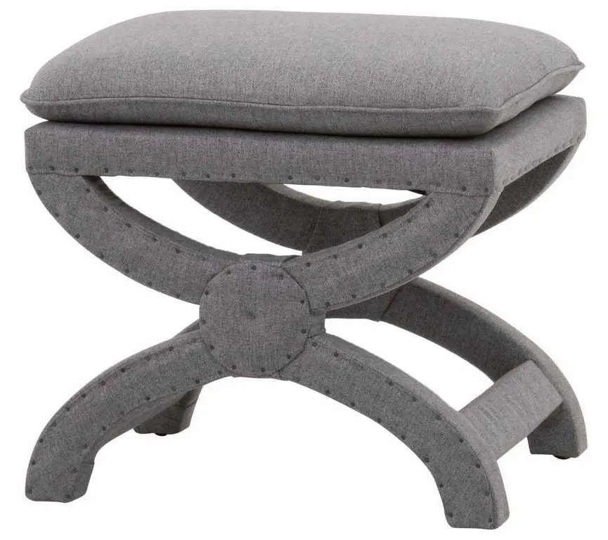 Essentials For Living 6437UP.EGRY-BT Gaston Ottoman in Earl Gray Essentials For Living 6437UP.EGRY-BT Gaston Ottoman in Earl Gray