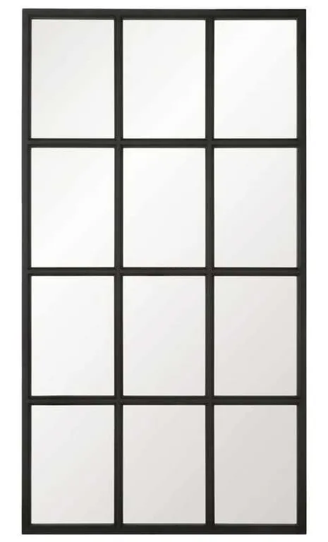 Essentials For Living 6690.MBO Grid Mirror in Matte Black Oak Essentials For Living 6690.MBO Grid Mirror in Matte Black Oak