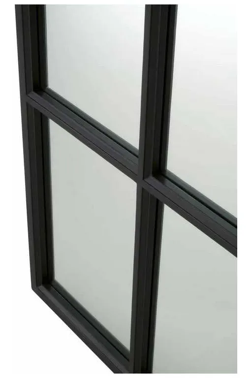 Essentials For Living 6690.MBO Grid Mirror in Matte Black Oak Essentials For Living 6690.MBO Grid Mirror in Matte Black Oak