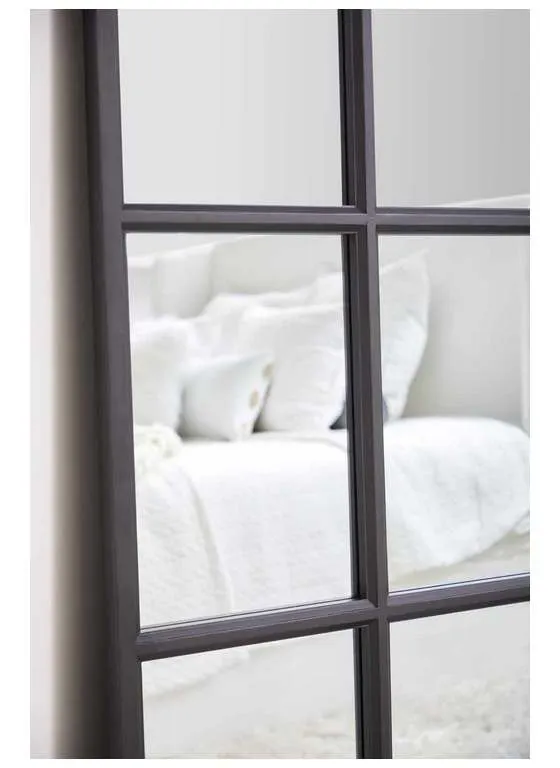 Essentials For Living 6690.MBO Grid Mirror in Matte Black Oak Essentials For Living 6690.MBO Grid Mirror in Matte Black Oak