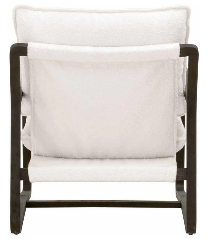 Essentials for Living 6657.BOU-SNO/MBRO Hamlin Club Chair in Performance Boucle Snow Matte Brown Oak Essentials for Living 6657.BOU-SNO/MBRO Hamlin Club Chair in Performance Boucle Snow Matte Brown Oak