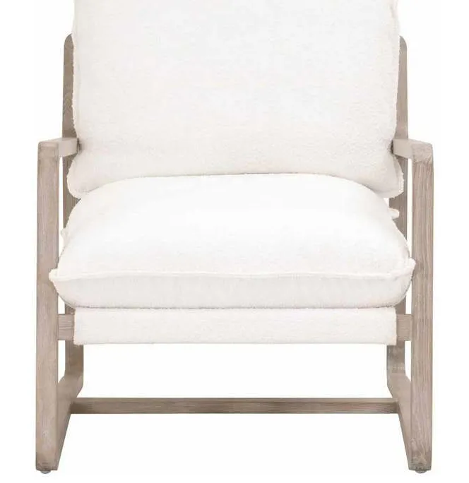 Essentials for Living 6657.BOU-SNO/NG Hamlin Club Chair in Performance Boucle Snow Natural Gray Oak Essentials for Living 6657.BOU-SNO/NG Hamlin Club Chair in Performance Boucle Snow Natural Gray Oak