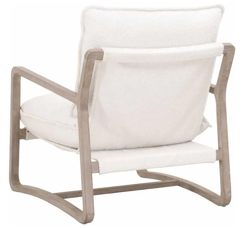 Essentials for Living 6657.BOU-SNO/NG Hamlin Club Chair in Performance Boucle Snow Natural Gray Oak Essentials for Living 6657.BOU-SNO/NG Hamlin Club Chair in Performance Boucle Snow Natural Gray Oak