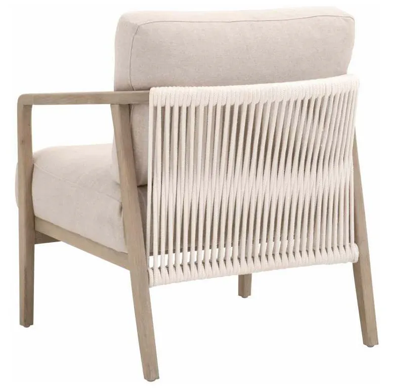 Essentials for Living 8049.SGRY-OAK/FLX Harbor Club Chair in Flax Linen White Rope Smoke Gray Oak Essentials for Living 8049.SGRY-OAK/FLX Harbor Club Chair in Flax Linen White Rope Smoke Gray Oak