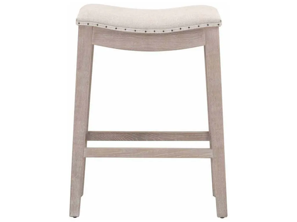 Essentials for Living 6415-CSUP.NG/BIS  Harper Counter Stool in Performance Bisque French Linen Natural Gray Ash