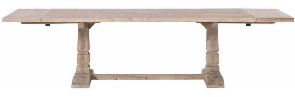 Essentials For Living 8013.SGRY-PNE Hayes Extension Dining Table in Smoke Gray Pine Essentials For Living 8013.SGRY-PNE Hayes Extension Dining Table in Smoke Gray Pine