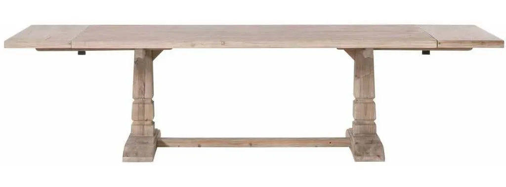 Essentials For Living 8013.SGRY-PNE Hayes Extension Dining Table in Smoke Gray Pine Essentials For Living 8013.SGRY-PNE Hayes Extension Dining Table in Smoke Gray Pine