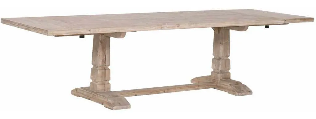 Essentials For Living 8013.SGRY-PNE Hayes Extension Dining Table in Smoke Gray Pine Essentials For Living 8013.SGRY-PNE Hayes Extension Dining Table in Smoke Gray Pine