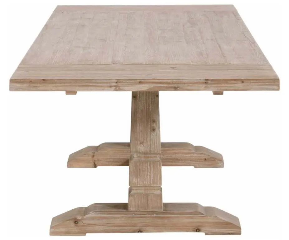 Essentials For Living 8013.SGRY-PNE Hayes Extension Dining Table in Smoke Gray Pine Essentials For Living 8013.SGRY-PNE Hayes Extension Dining Table in Smoke Gray Pine