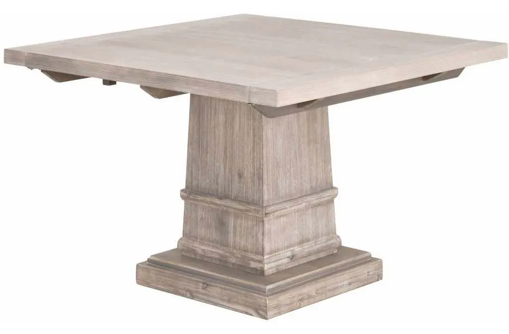 Essentials for Living 6031.NG Hudson 44 inch Square Extension Dining Table in Natural Gray Acacia Essentials for Living 6031.NG Hudson 44 inch Square Extension Dining Table in Natural Gray Acacia