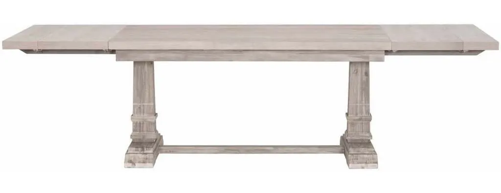 Essentials for Living 6015.NG Hudson Extension Dining Table in Natural Gray Acacia Essentials for Living 6015.NG Hudson Extension Dining Table in Natural Gray Acacia