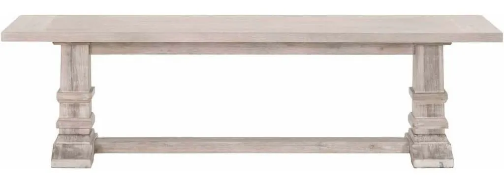 Essentials for Living 6030-L.NG Hudson Large Dining Bench in Natural Gray Acacia Essentials for Living 6030-L.NG Hudson Large Dining Bench in Natural Gray Acacia
