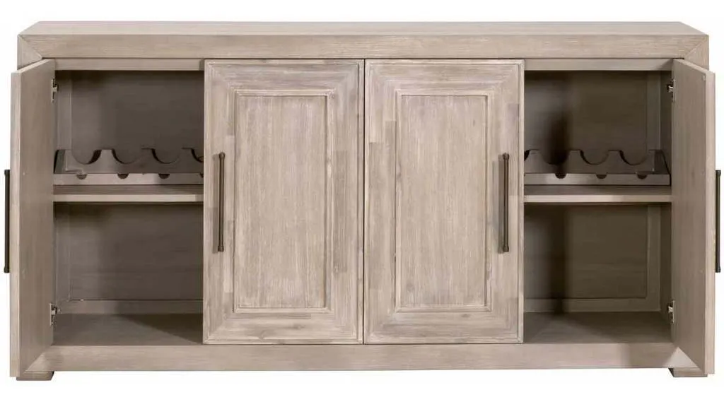 Essentials for Living 6035.NG Hunter Media Sideboard in Natural Gray Acacia Essentials for Living 6035.NG Hunter Media Sideboard in Natural Gray Acacia