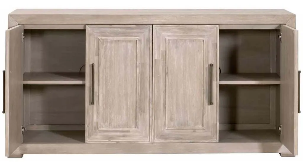 Essentials for Living 6035.NG Hunter Media Sideboard in Natural Gray Acacia Essentials for Living 6035.NG Hunter Media Sideboard in Natural Gray Acacia