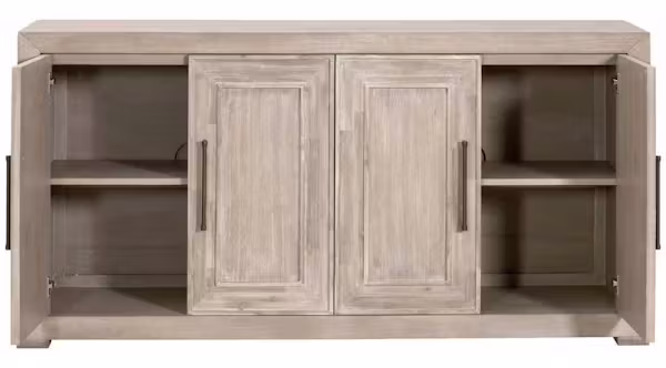 Essentials for Living 6035.NG Hunter Media Sideboard in Natural Gray Acacia Essentials for Living 6035.NG Hunter Media Sideboard in Natural Gray Acacia