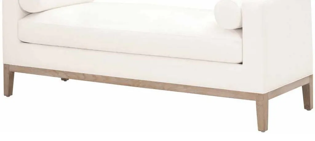 Essentials for Living 6700.LPPRL/NG Keaton Upholstered Bench in LiveSmart Peyton Pearl Natural Gray Oak Essentials for Living 6700.LPPRL/NG Keaton Upholstered Bench in LiveSmart Peyton Pearl Natural Gray Oak